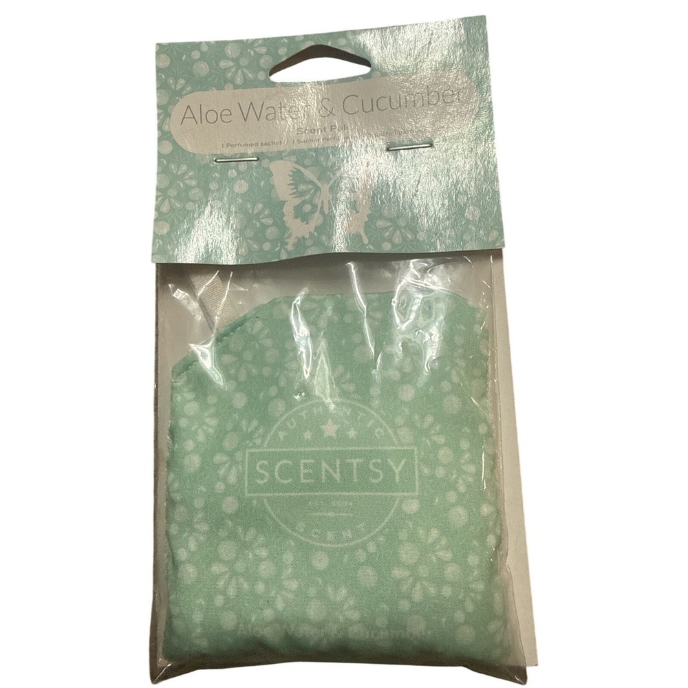 Scentsy Scent Pak Aloe Water & Cucumber 1 Perfumed Sachet NEW‎ in Package